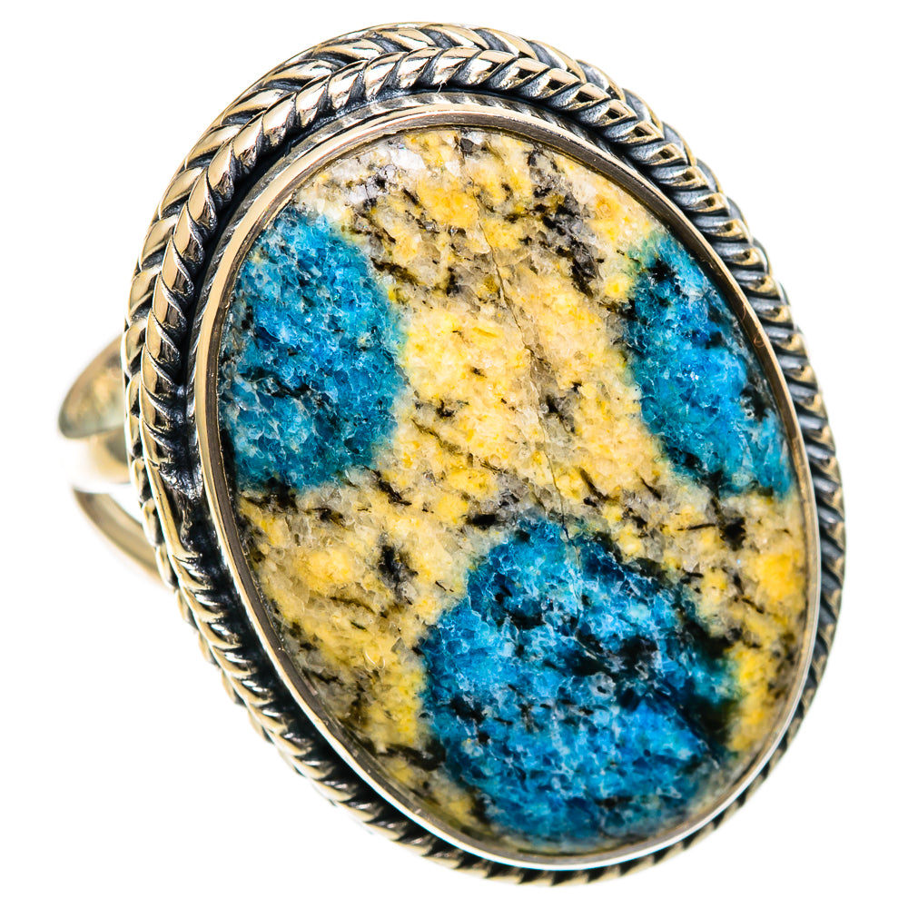 K2 Blue Azurite Rings handcrafted by Ana Silver Co - RING106778 - Photo 2