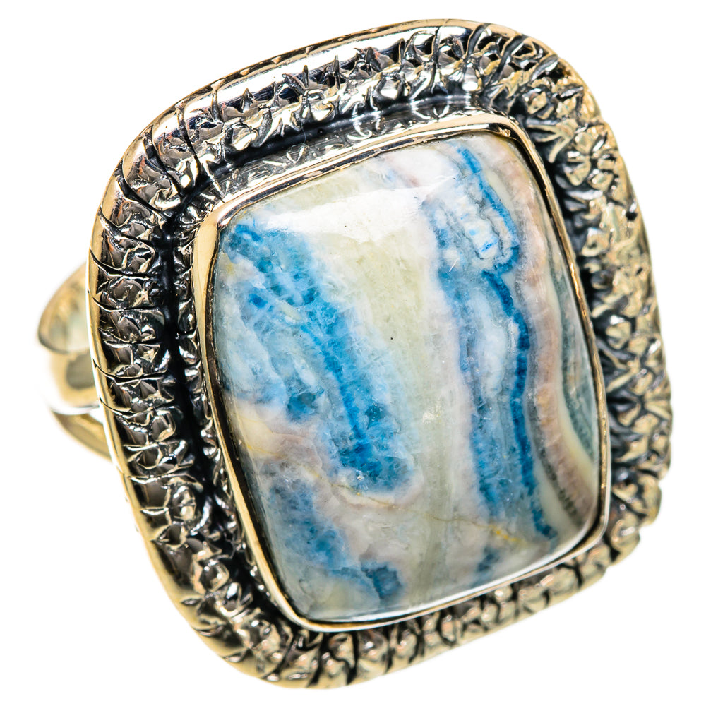 Blue Scheelite Rings handcrafted by Ana Silver Co - RING106781 - Photo 2