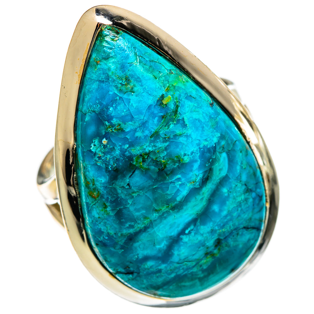 Chrysocolla Rings handcrafted by Ana Silver Co - RING106783 - Photo 2