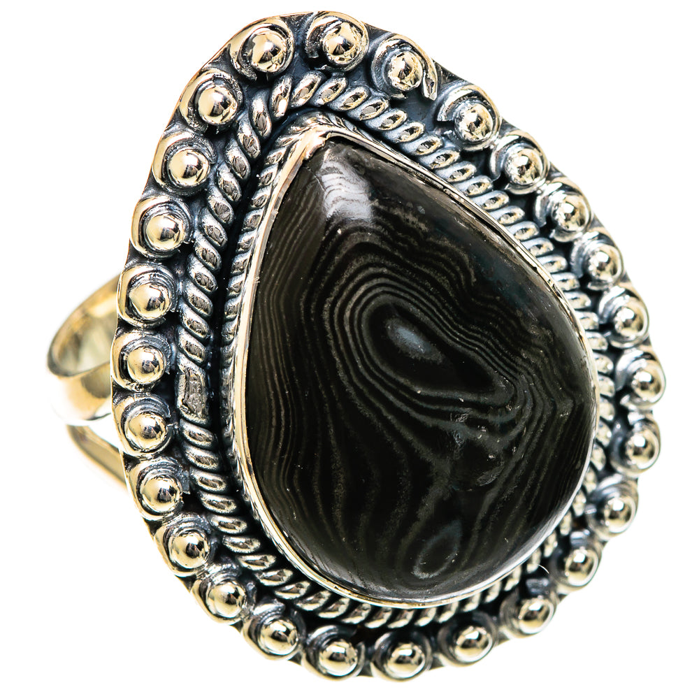 Psilomelane Rings handcrafted by Ana Silver Co - RING106816 - Photo 2
