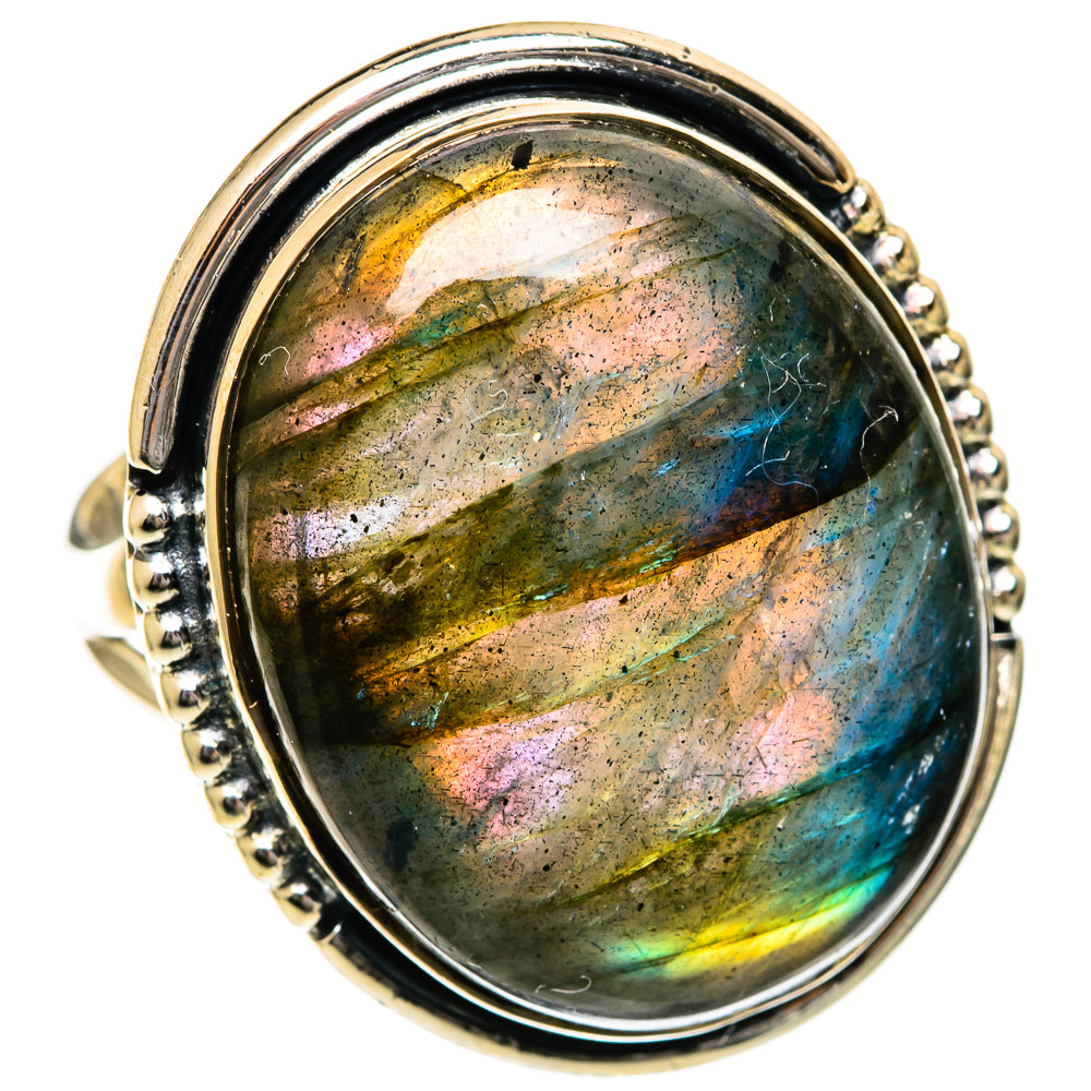 Labradorite Rings handcrafted by Ana Silver Co - RING106819 - Photo 2