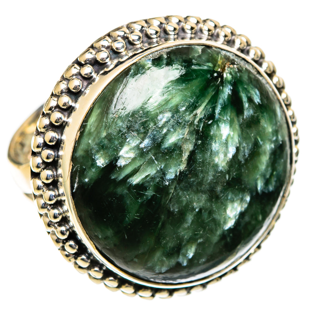 Seraphinite Rings handcrafted by Ana Silver Co - RING106827 - Photo 2
