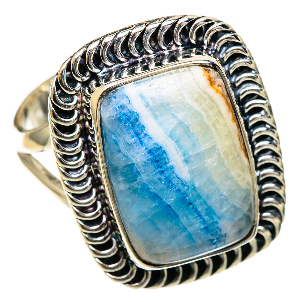 Blue Scheelite Rings handcrafted by Ana Silver Co - RING106831 - Photo 2