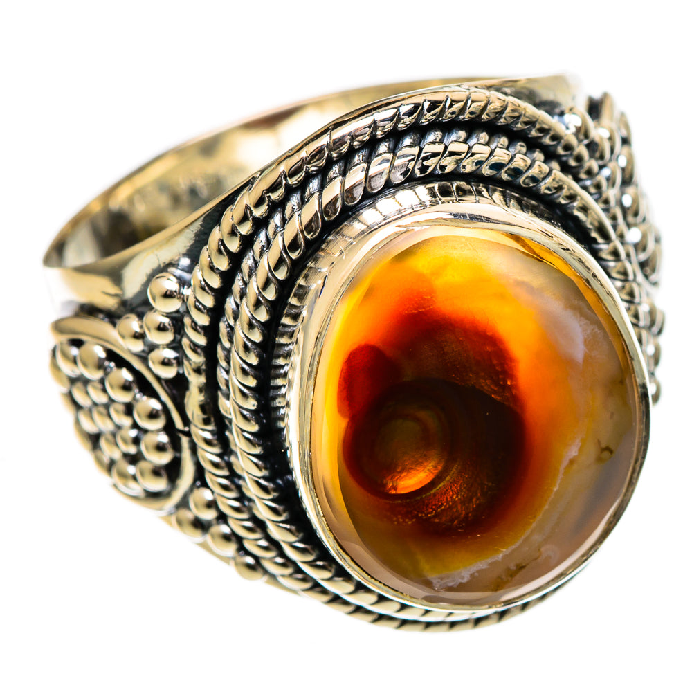 Mexican Fire Agate Rings handcrafted by Ana Silver Co - RING106845 - Photo 2