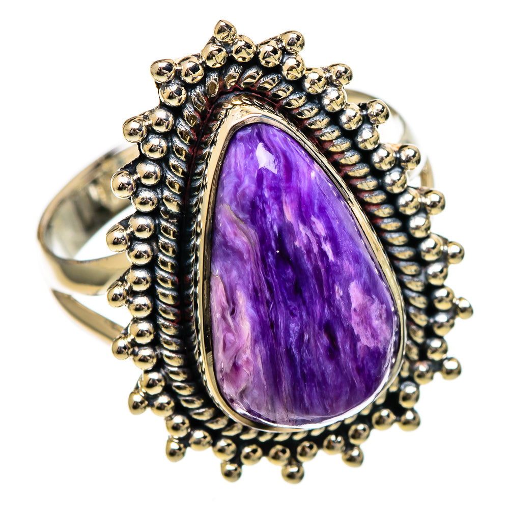 Charoite Rings handcrafted by Ana Silver Co - RING106855 - Photo 2
