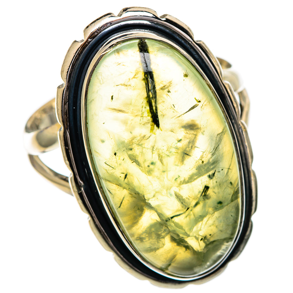 Prehnite Rings handcrafted by Ana Silver Co - RING106879 - Photo 2