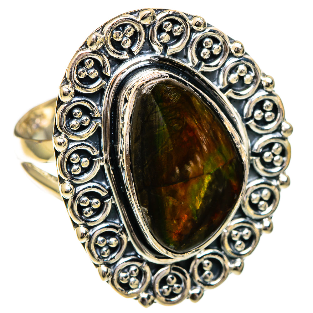 Ammolite Rings handcrafted by Ana Silver Co - RING106892 - Photo 2