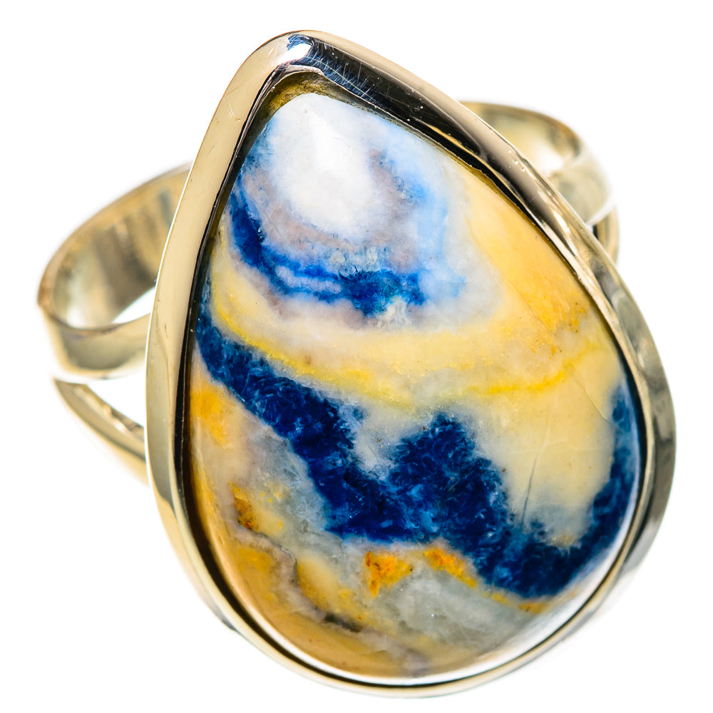 Blue Scheelite Rings handcrafted by Ana Silver Co - RING106911 - Photo 2