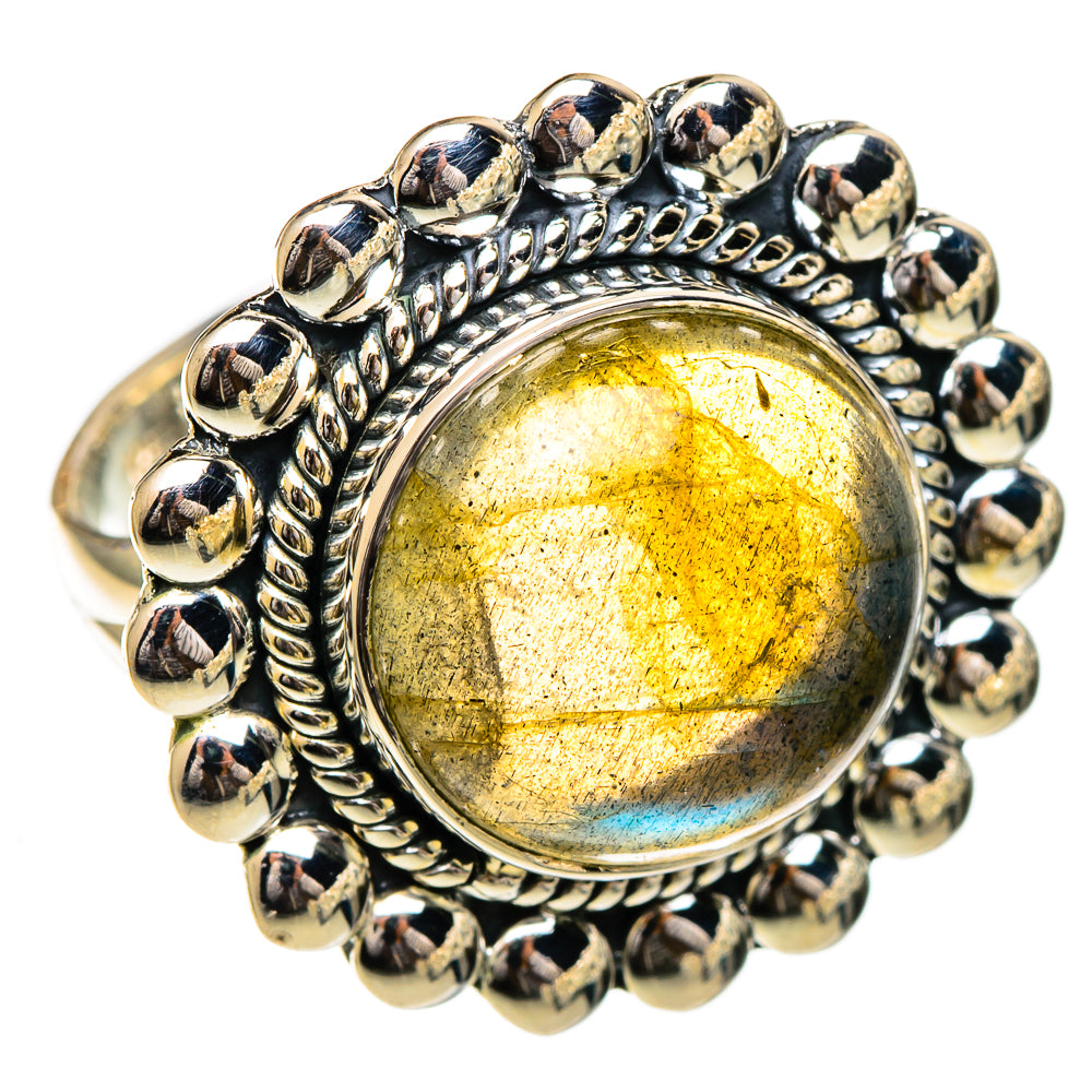 Labradorite Rings handcrafted by Ana Silver Co - RING106913 - Photo 2