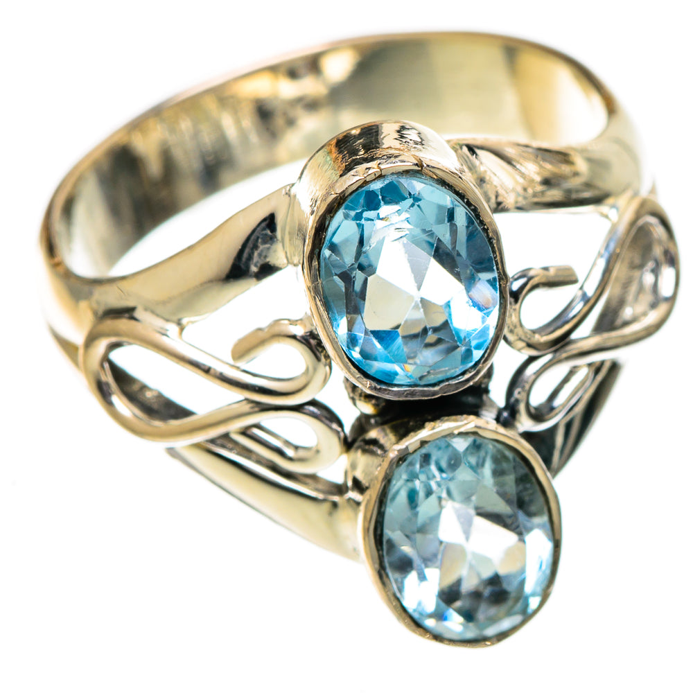 Blue Topaz Rings handcrafted by Ana Silver Co - RING106914 - Photo 2