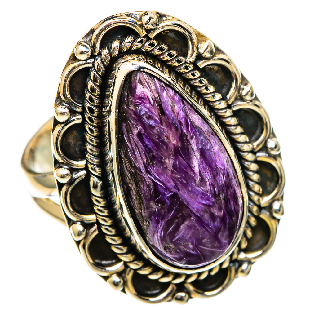 Charoite Rings handcrafted by Ana Silver Co - RING106935 - Photo 2