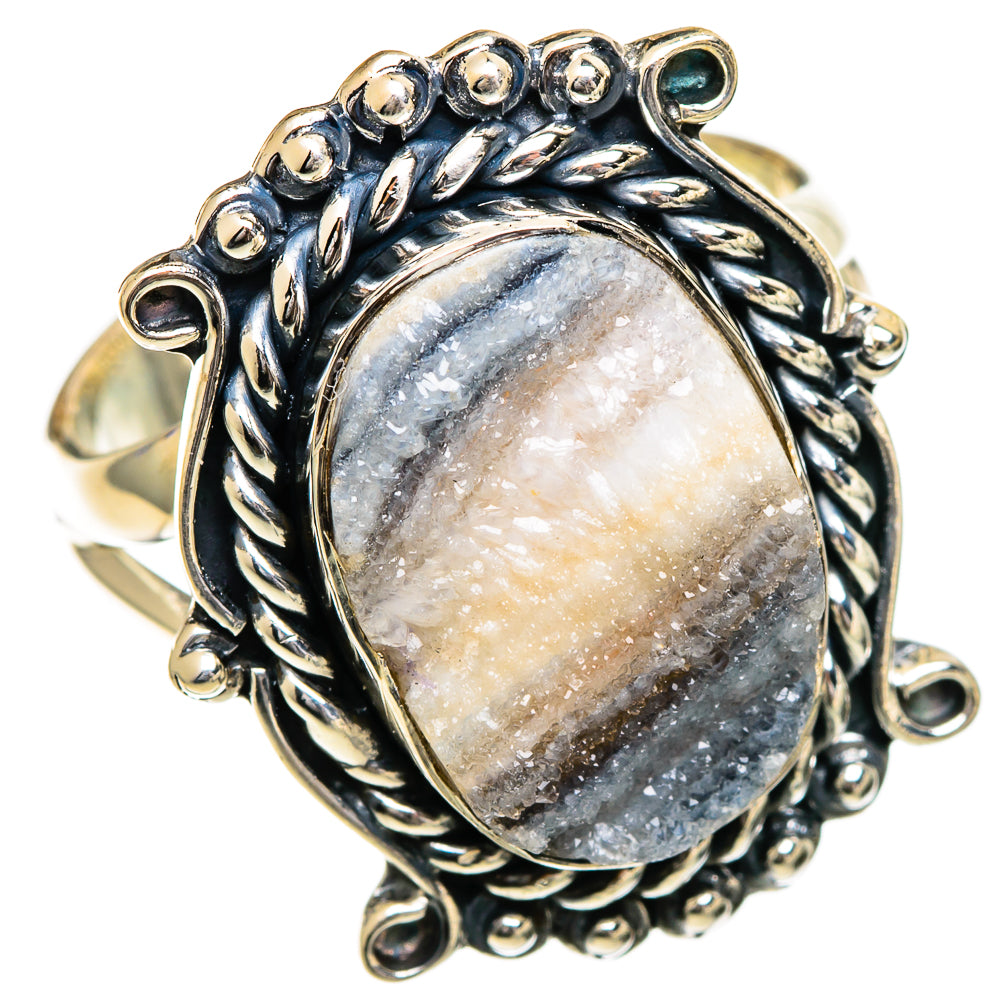 Desert Druzy Rings handcrafted by Ana Silver Co - RING106946 - Photo 2
