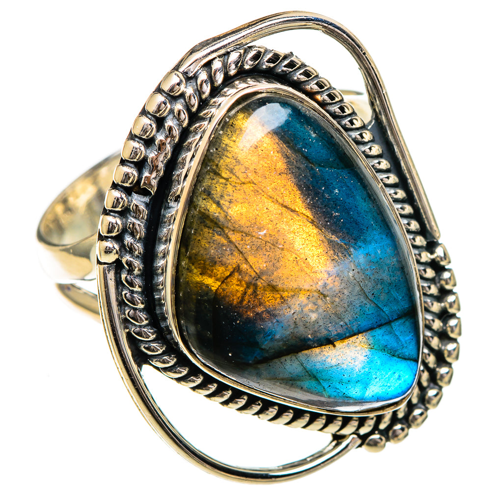 Labradorite Rings handcrafted by Ana Silver Co - RING106949 - Photo 2