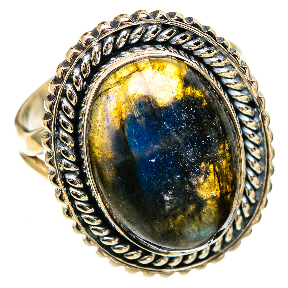 Labradorite Rings handcrafted by Ana Silver Co - RING106993 - Photo 2