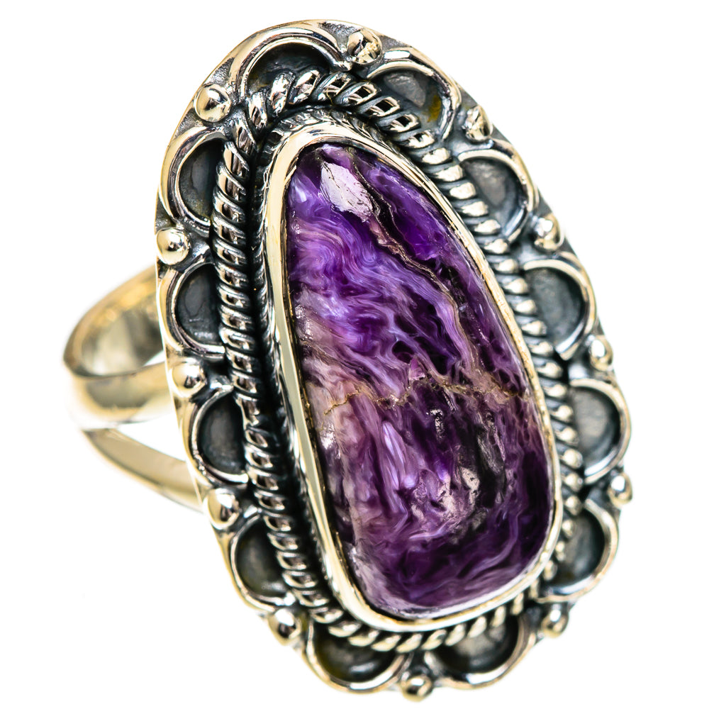 Charoite Rings handcrafted by Ana Silver Co - RING107043 - Photo 2