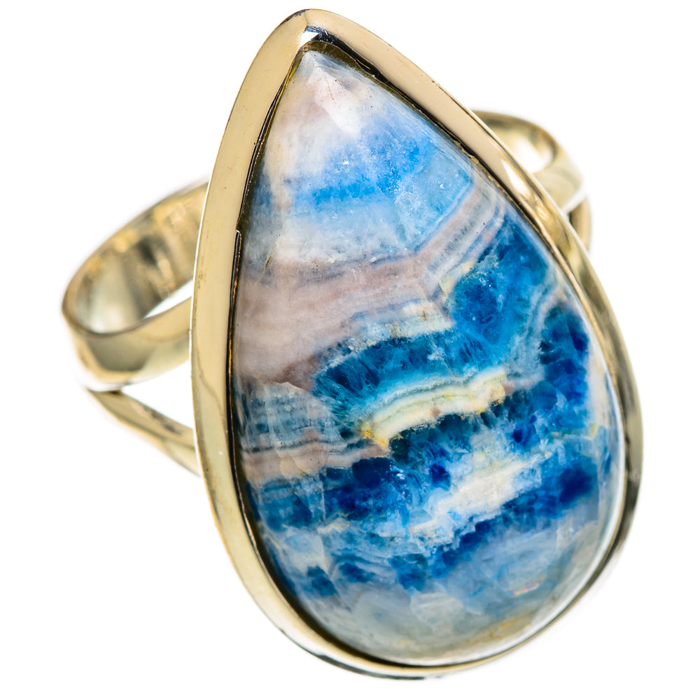 Blue Scheelite Rings handcrafted by Ana Silver Co - RING107062 - Photo 2