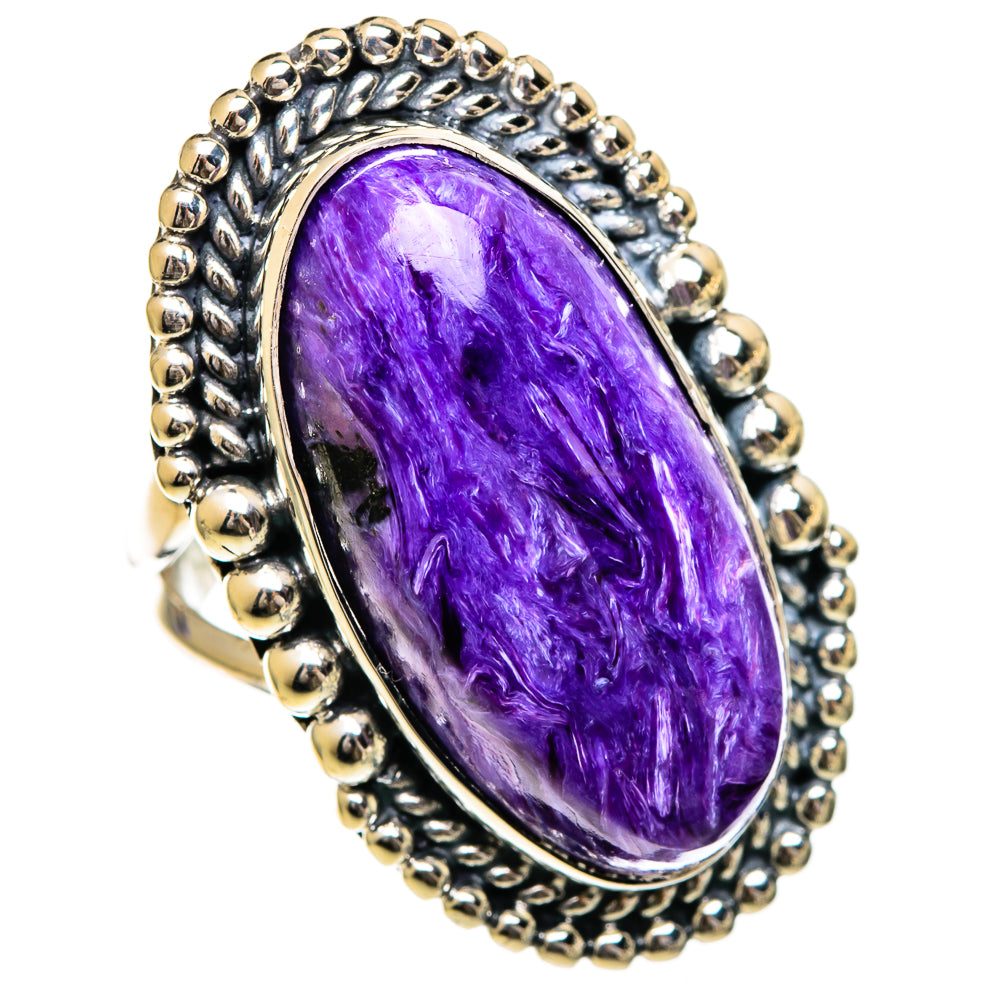 Charoite Rings handcrafted by Ana Silver Co - RING107096 - Photo 2