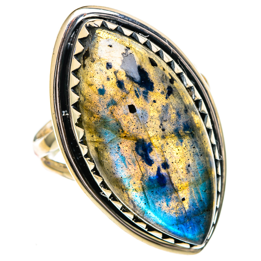 Labradorite Rings handcrafted by Ana Silver Co - RING107113 - Photo 2