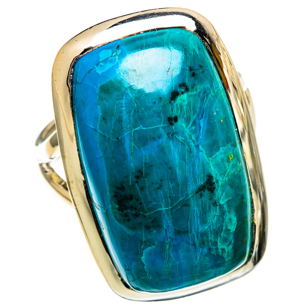 Chrysocolla Rings handcrafted by Ana Silver Co - RING107115 - Photo 2