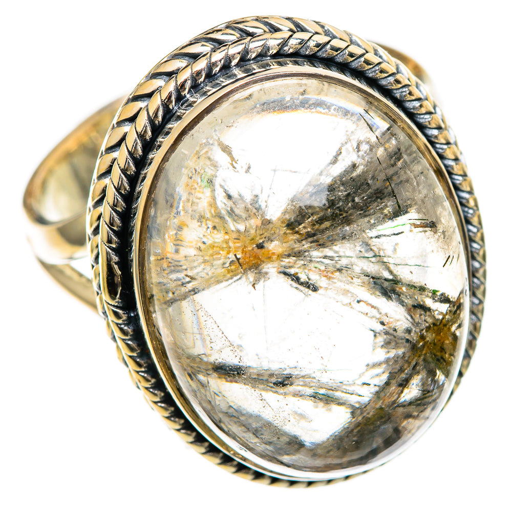 Tourmalinated Quartz Rings handcrafted by Ana Silver Co - RING107128 - Photo 2