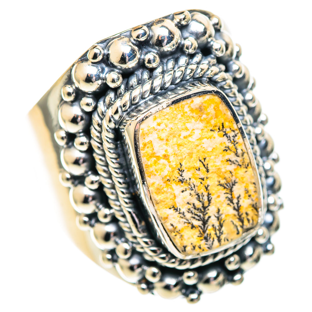 Germany Psilomelane Dendrite Rings handcrafted by Ana Silver Co - RING107143 - Photo 2