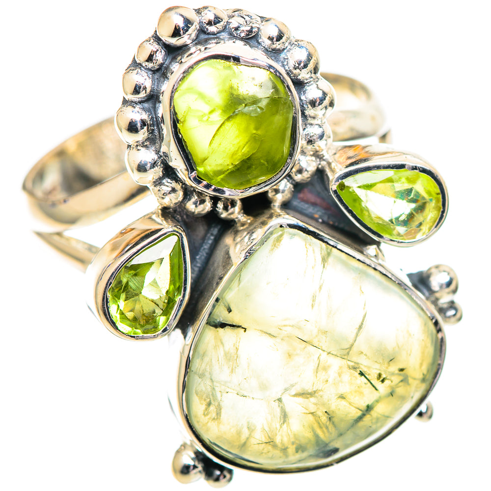 Prehnite Rings handcrafted by Ana Silver Co - RING107172 - Photo 2