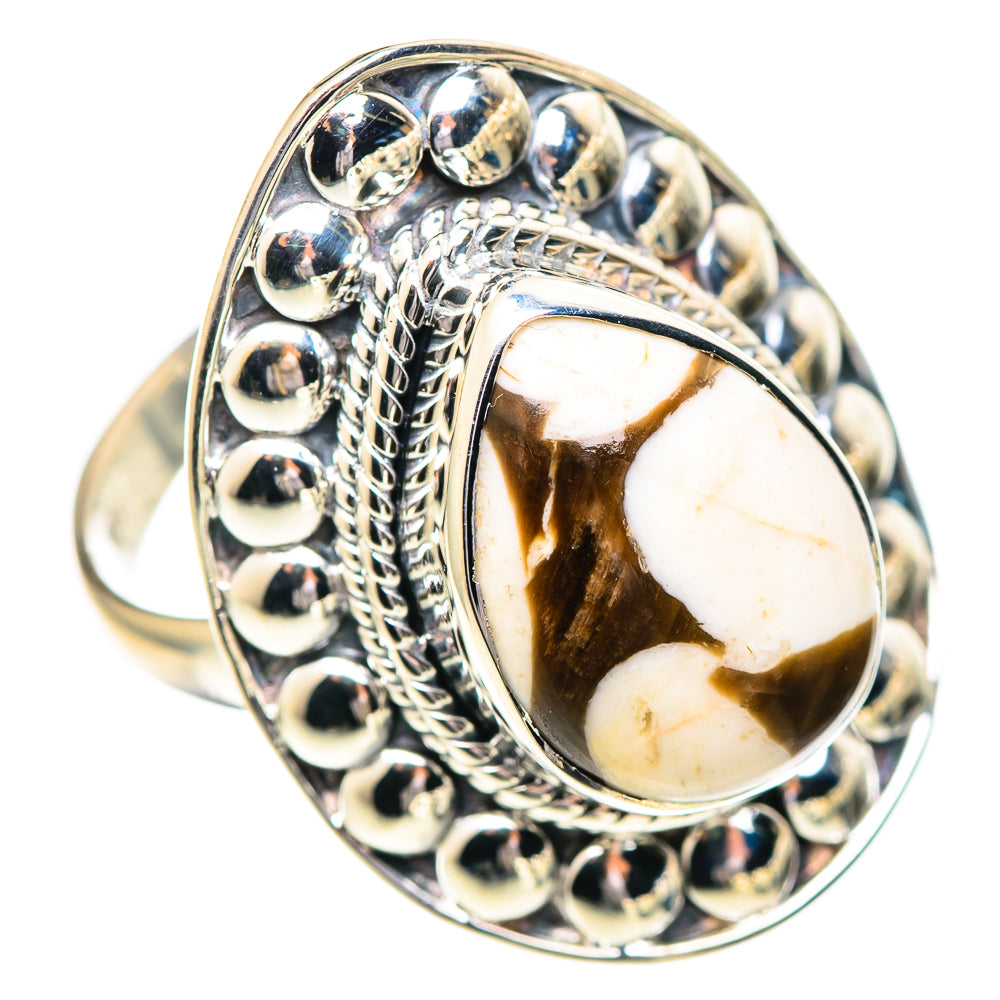 Peanut Wood Jasper Rings handcrafted by Ana Silver Co - RING107180 - Photo 2
