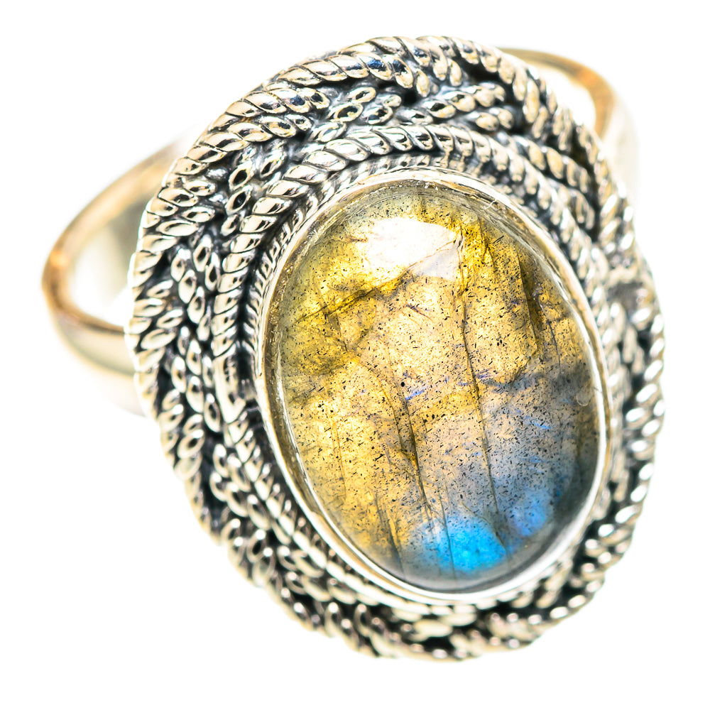 Labradorite Rings handcrafted by Ana Silver Co - RING107199 - Photo 2
