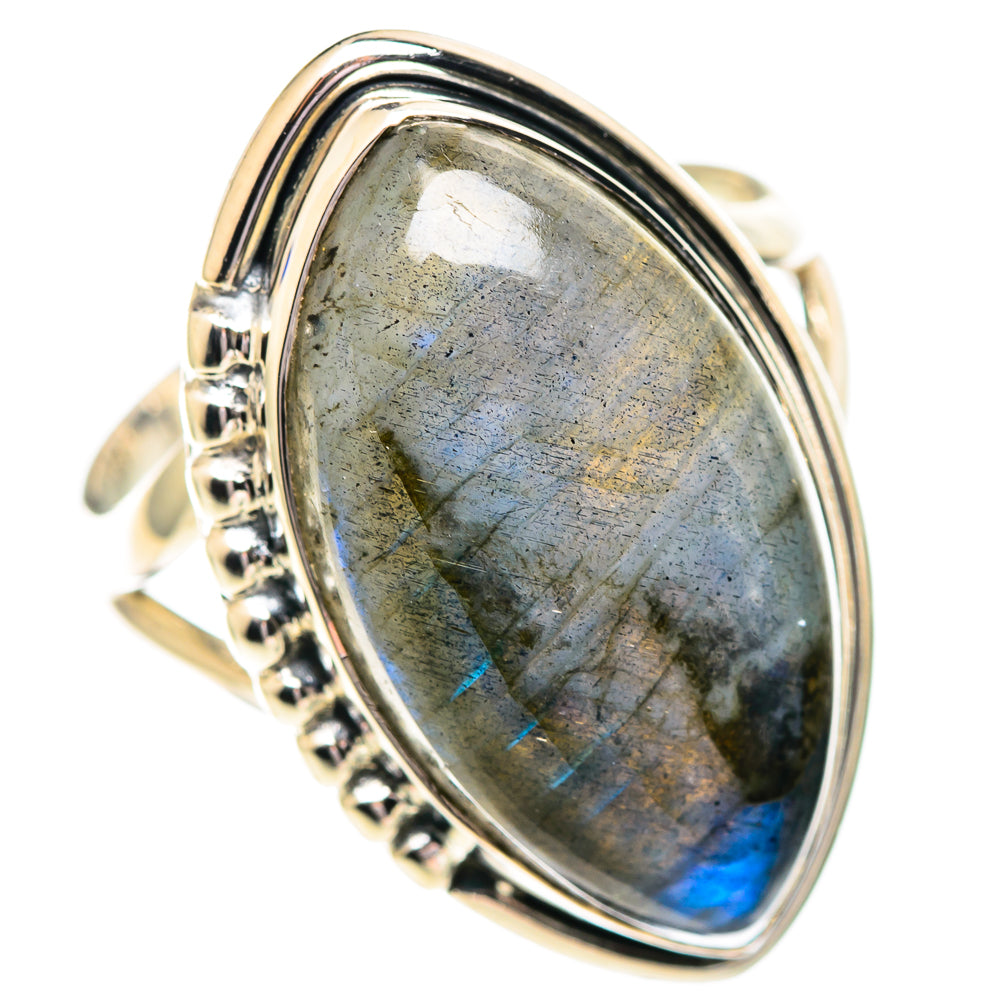Labradorite Rings handcrafted by Ana Silver Co - RING107201 - Photo 2