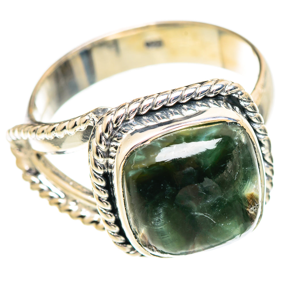 Seraphinite Rings handcrafted by Ana Silver Co - RING107209 - Photo 2