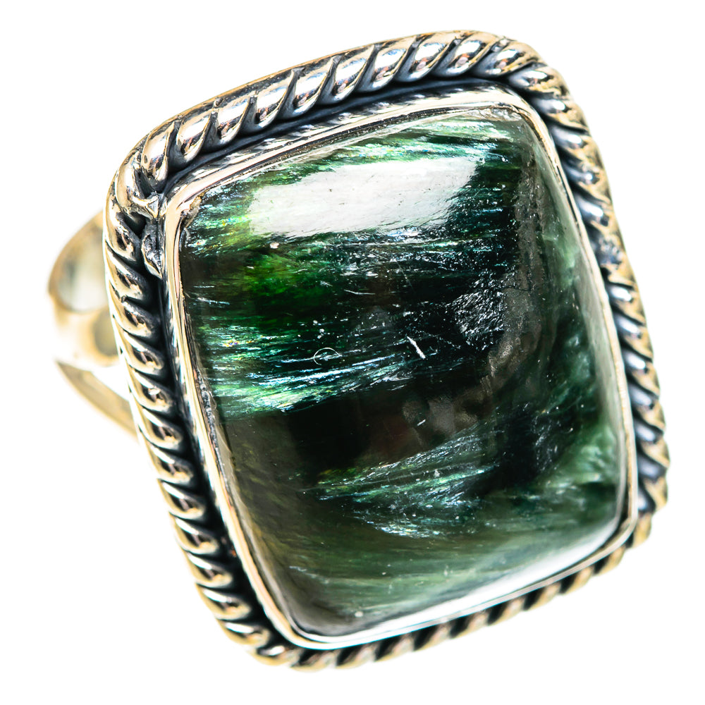 Seraphinite Rings handcrafted by Ana Silver Co - RING107241 - Photo 2