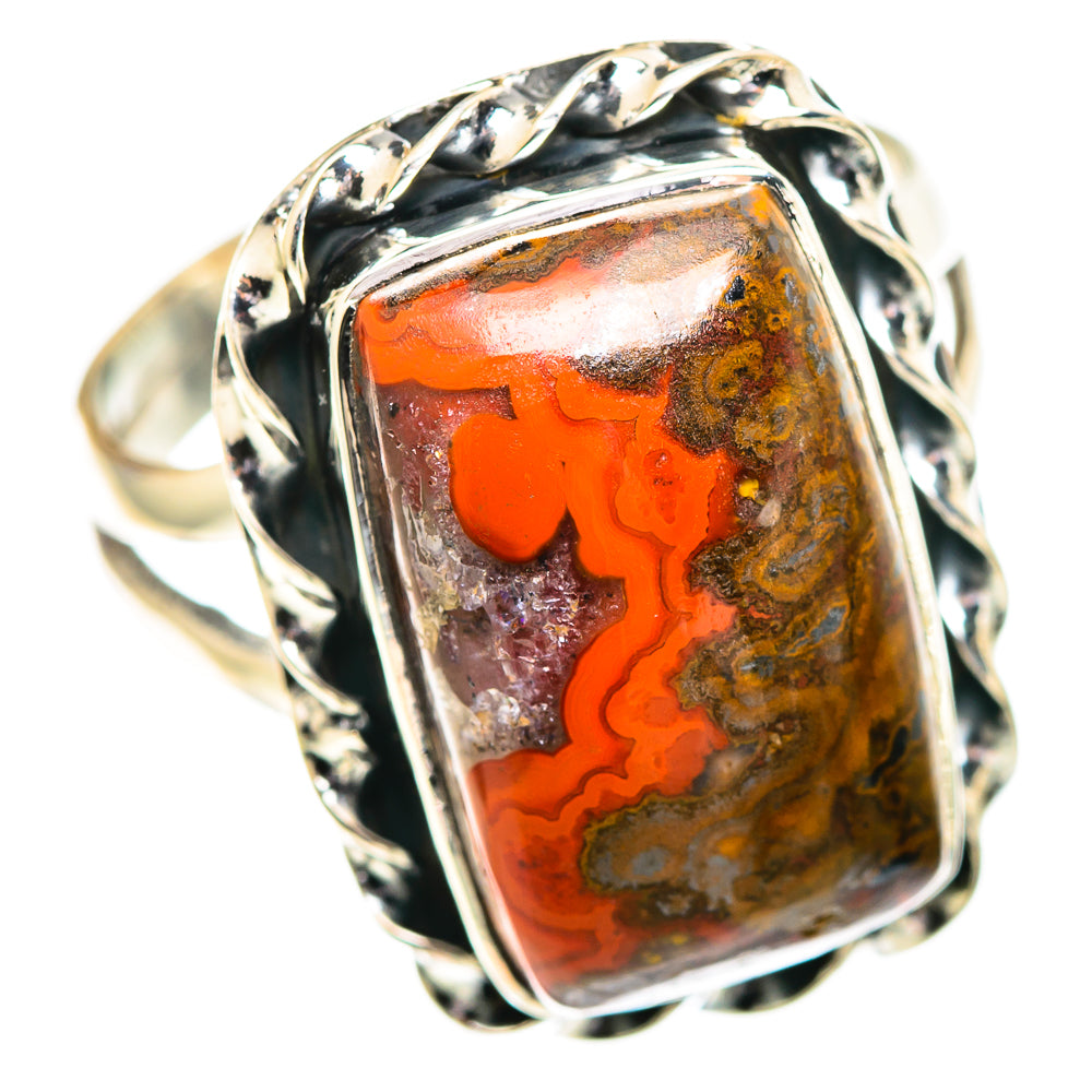 Moroccan Agate Rings handcrafted by Ana Silver Co - RING107246 - Photo 2