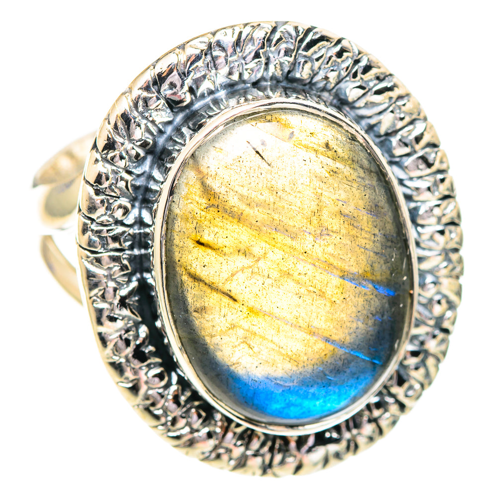 Labradorite Rings handcrafted by Ana Silver Co - RING107264 - Photo 2