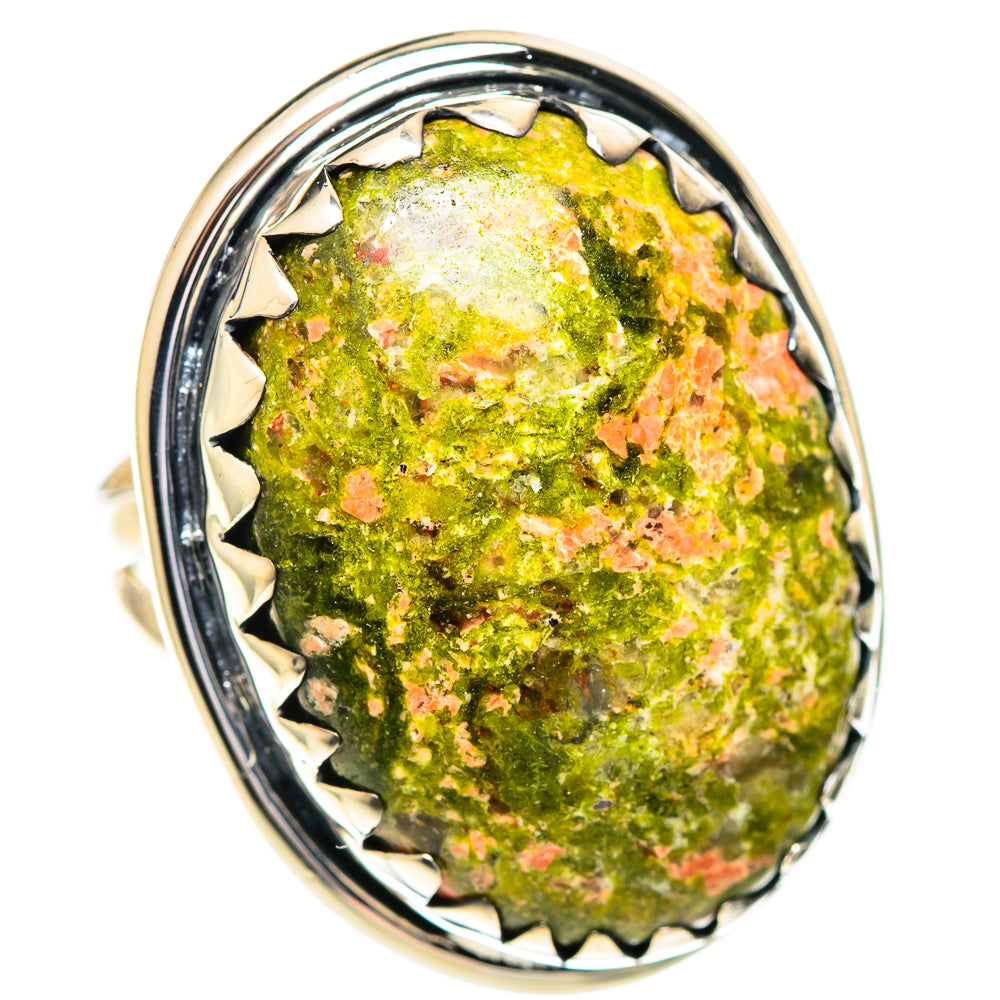 Unakite Rings handcrafted by Ana Silver Co - RING107302 - Photo 2