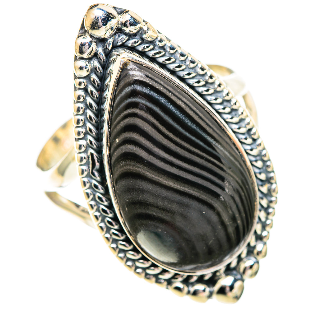 Psilomelane Rings handcrafted by Ana Silver Co - RING107314 - Photo 2