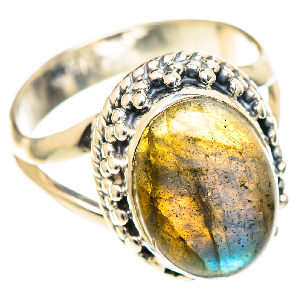 Labradorite Rings handcrafted by Ana Silver Co - RING107323 - Photo 2