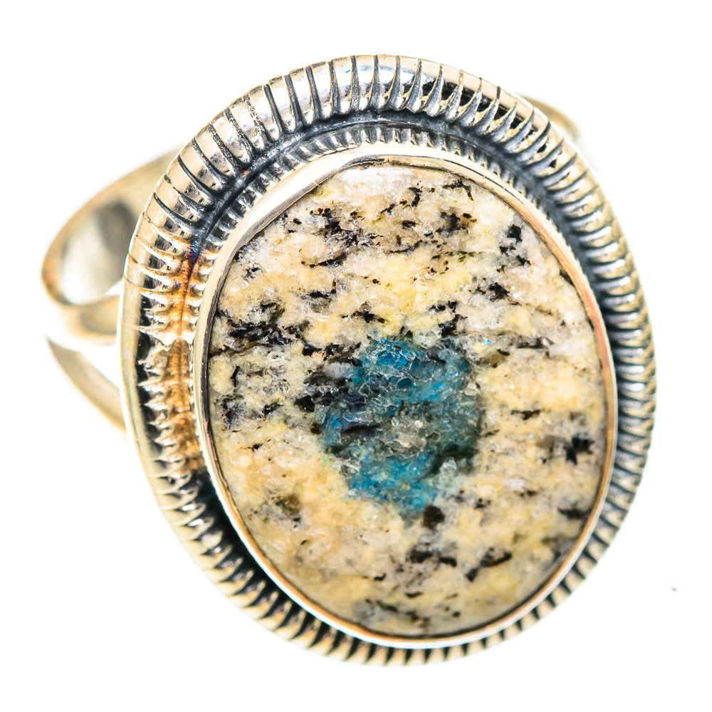 K2 Blue Azurite Rings handcrafted by Ana Silver Co - RING107325 - Photo 2