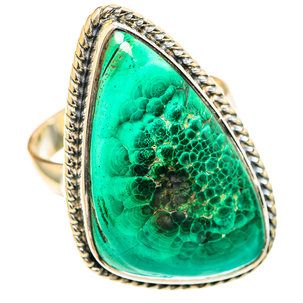 Malachite Rings handcrafted by Ana Silver Co - RING107332 - Photo 2