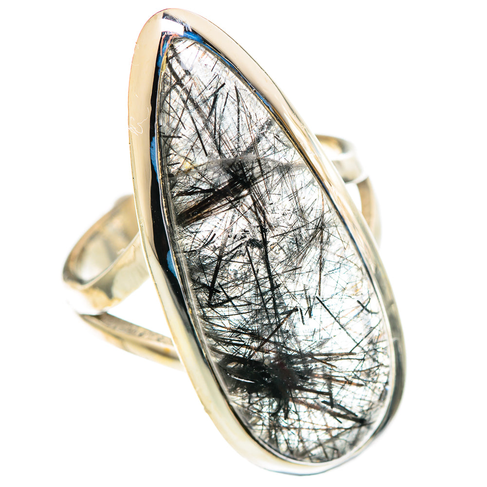 Tourmalinated Quartz Rings handcrafted by Ana Silver Co - RING107391 - Photo 2