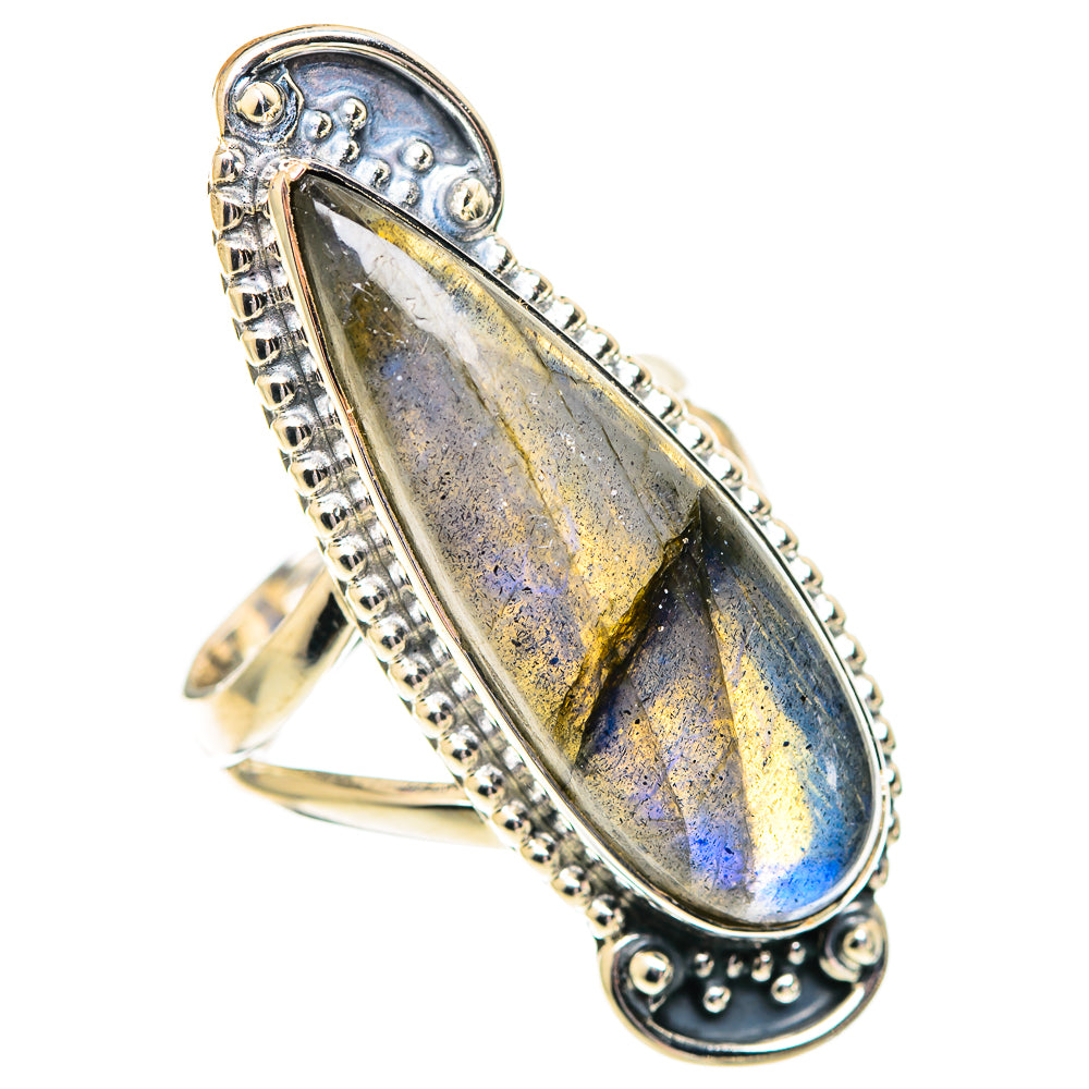 Labradorite Rings handcrafted by Ana Silver Co - RING107407 - Photo 2