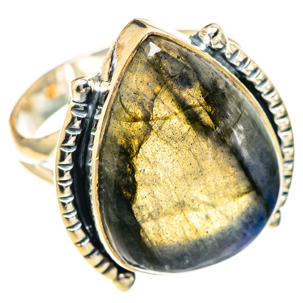 Labradorite Rings handcrafted by Ana Silver Co - RING107409 - Photo 2