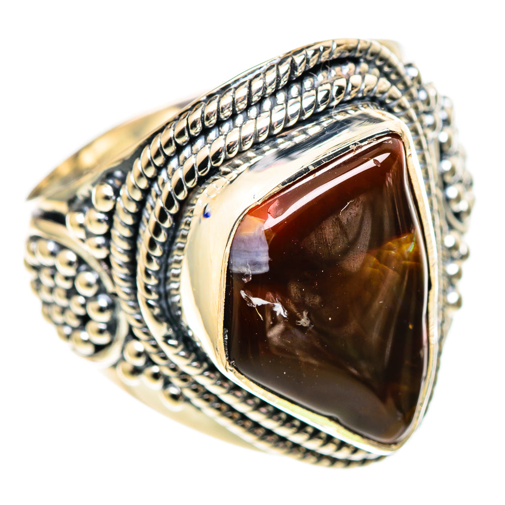 Mexican Fire Agate Rings handcrafted by Ana Silver Co - RING107445 - Photo 2