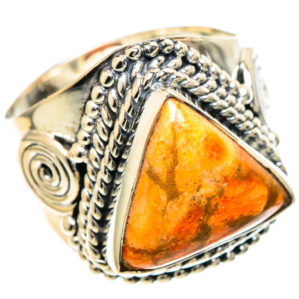 Sponge Coral Rings handcrafted by Ana Silver Co - RING107447 - Photo 2