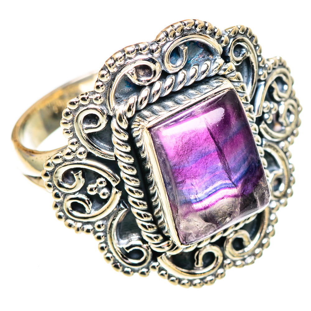 Fluorite Rings handcrafted by Ana Silver Co - RING107486 - Photo 2