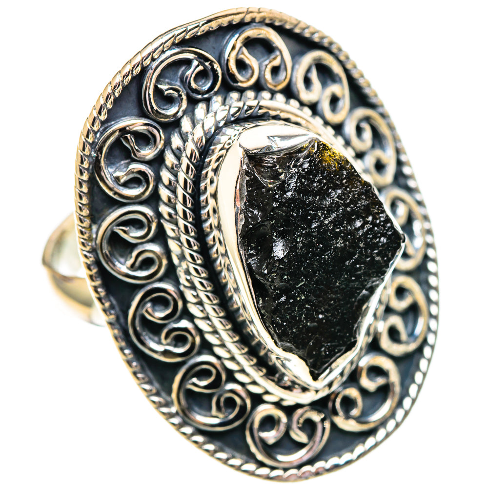Tektite Rings handcrafted by Ana Silver Co - RING107491 - Photo 2