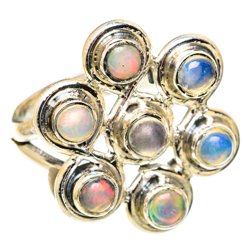 Ethiopian Opal Rings handcrafted by Ana Silver Co - RING107497 - Photo 2