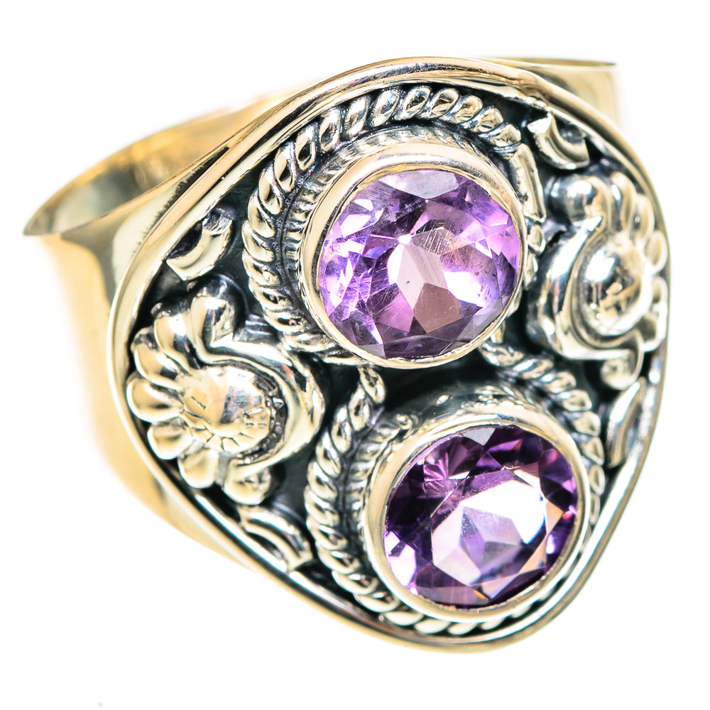 Amethyst Rings handcrafted by Ana Silver Co - RING107522 - Photo 2