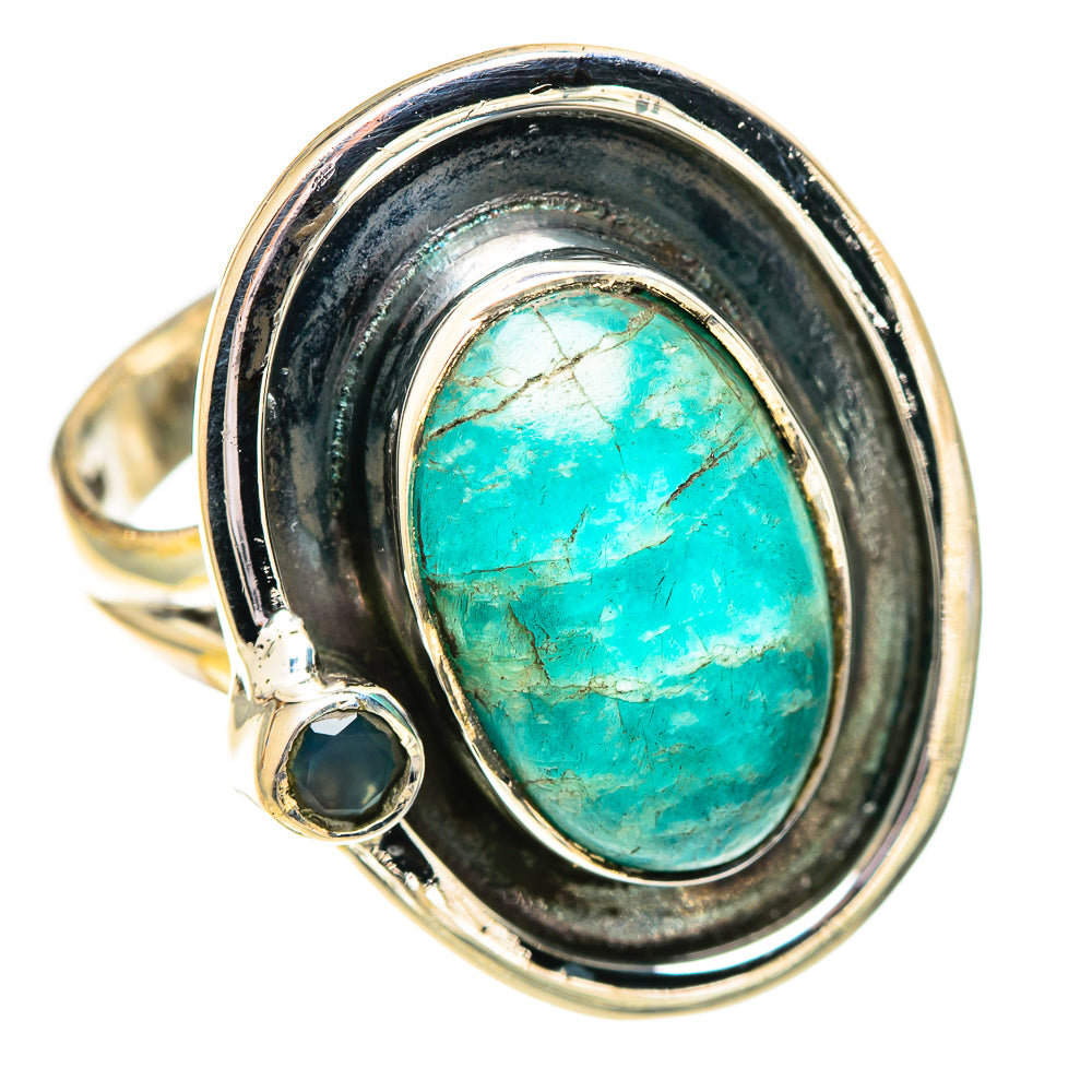 Amazonite Rings handcrafted by Ana Silver Co - RING107566 - Photo 2