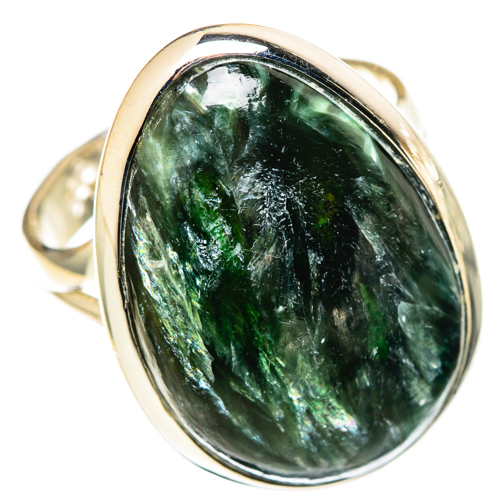 Seraphinite Rings handcrafted by Ana Silver Co - RING107569 - Photo 2