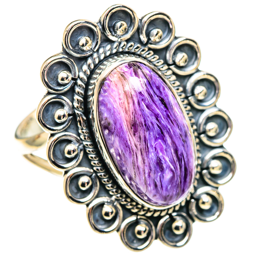 Charoite Rings handcrafted by Ana Silver Co - RING107574 - Photo 2